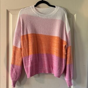 Colorful Striped Women's Sweater